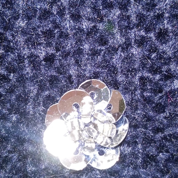 Sparkly deep blue/elec purple swing sweater. - Picture 4 of 4